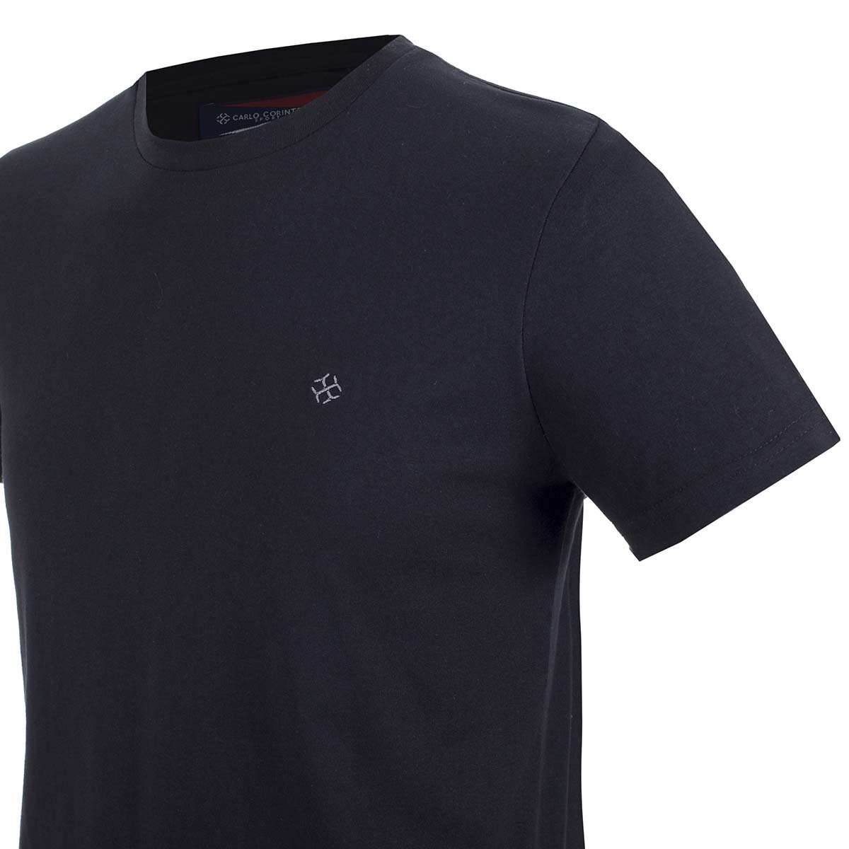 playera negra lisa hombre