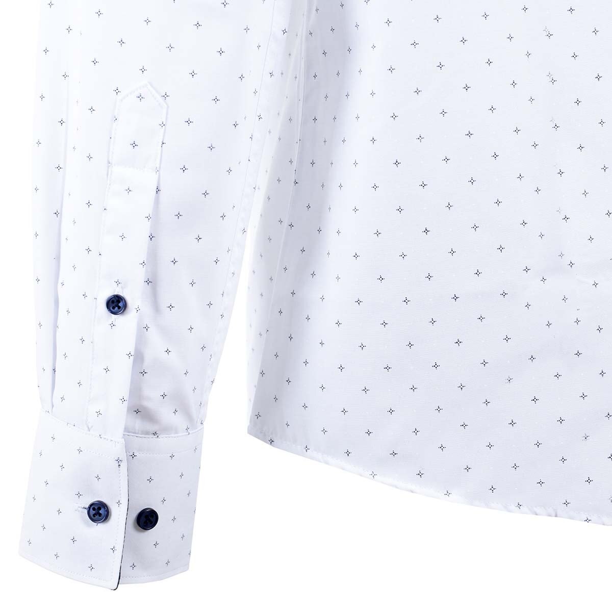 Camisa de Vestir Blanco Combinado Slim Fit Carlo Corinto para Caballero