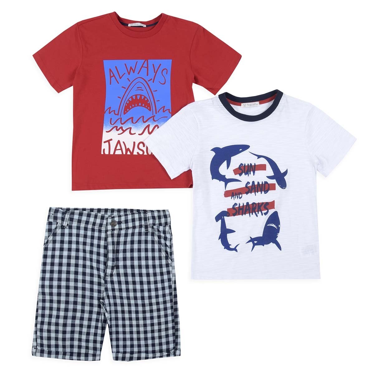 Conjunto de 2 Playeras Manga Corta Y Short Being 2 Nice