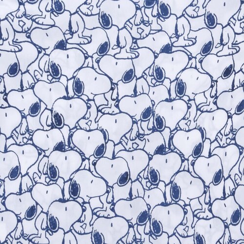 Camisa Azul Manga Corta Estampada Snoopy para Niño