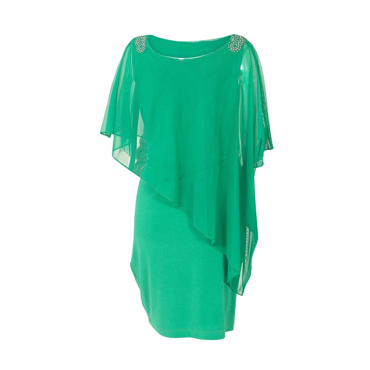 Vestido con Adordo en Hombros Noshe Plus para Dama