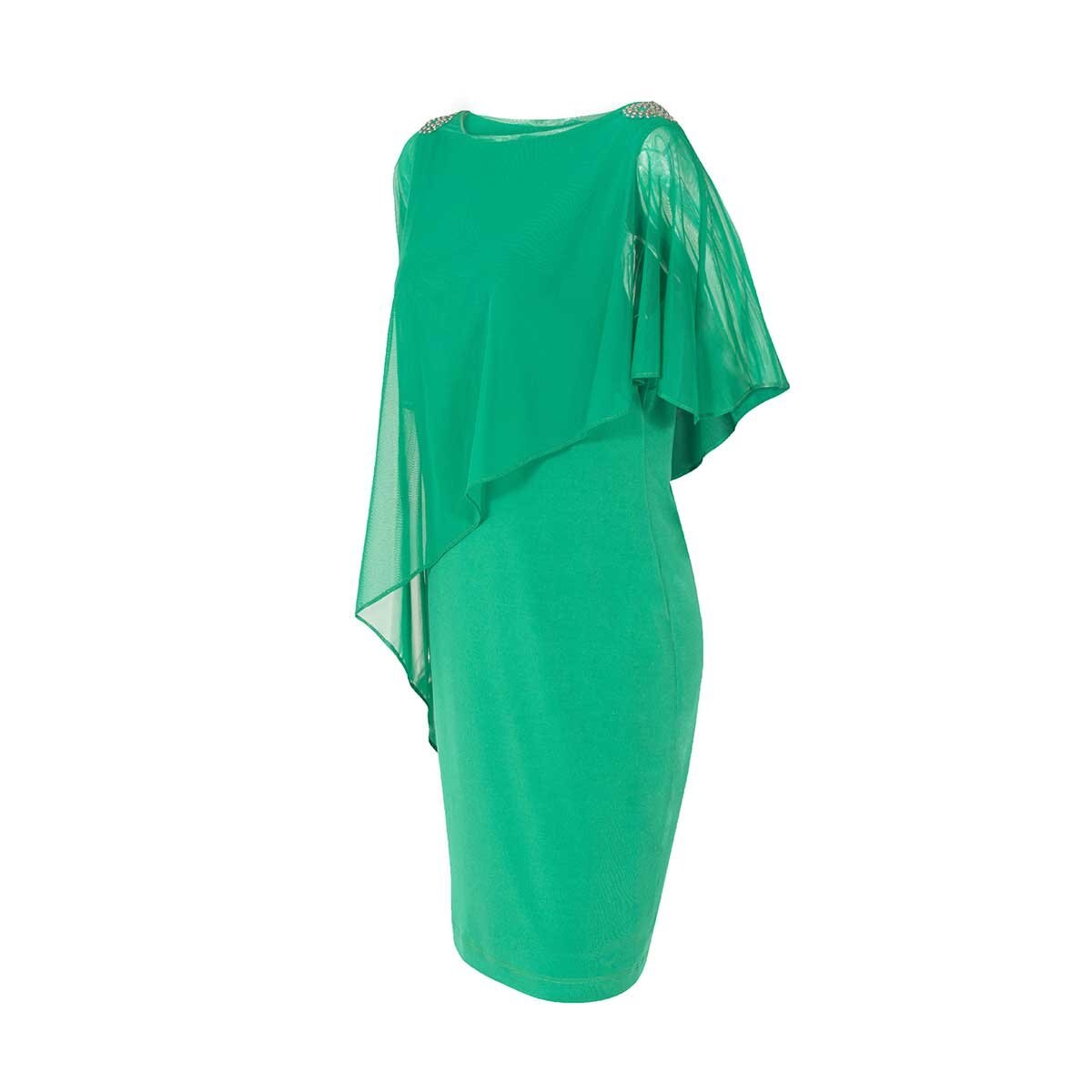 Vestido con Adordo en Hombros Noshe Plus para Dama