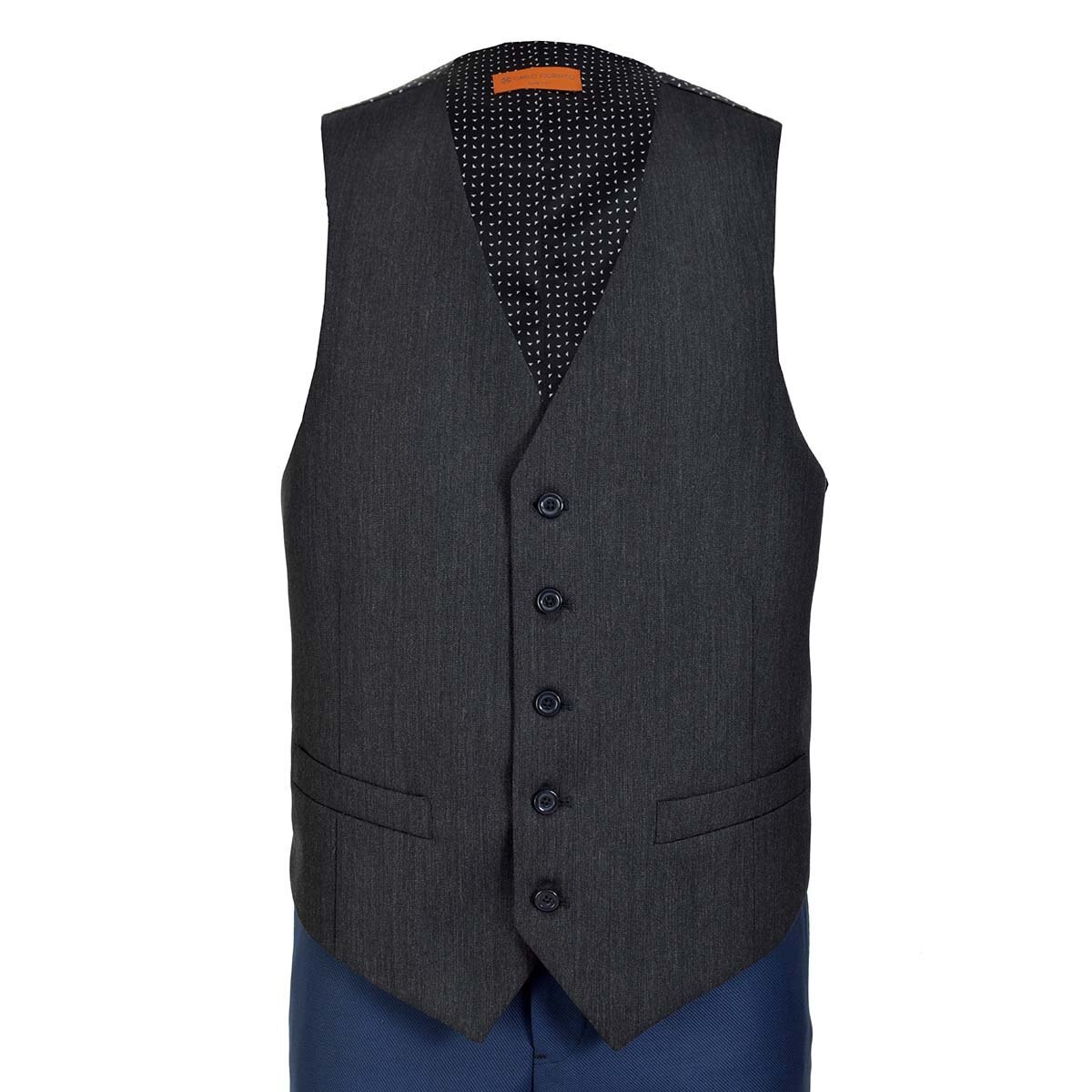 Pantalón Saco Y Chaleco Azul Carlo Corinto Slim Fit para Caballero