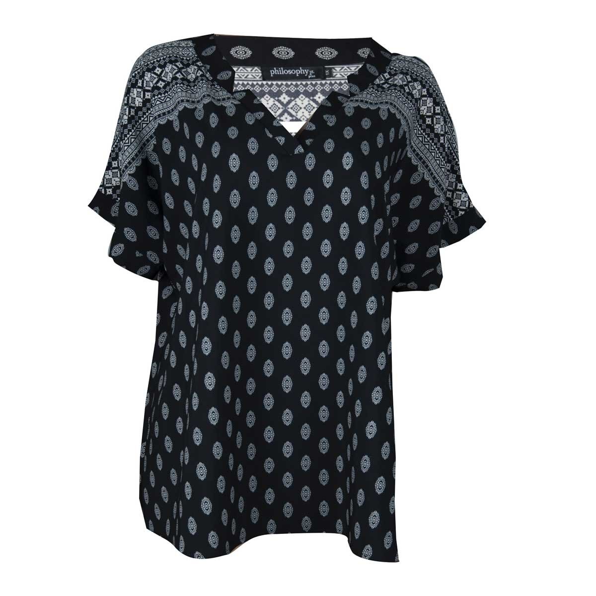 Blusa para Dama Manga Corta Estampada Philosophy Jr Plus
