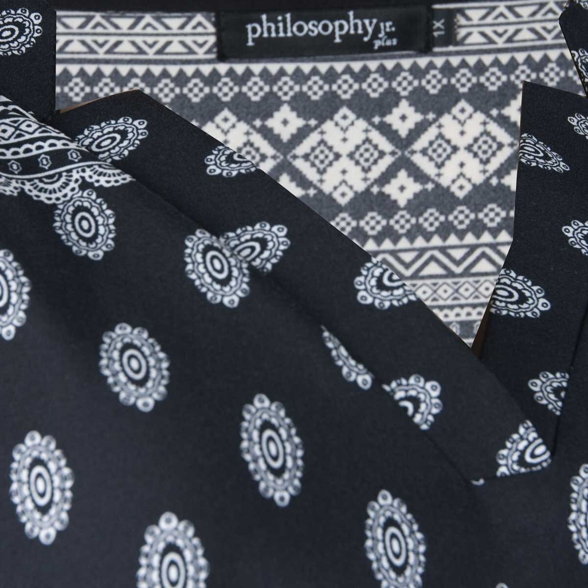 Blusa para Dama Manga Corta Estampada Philosophy Jr Plus