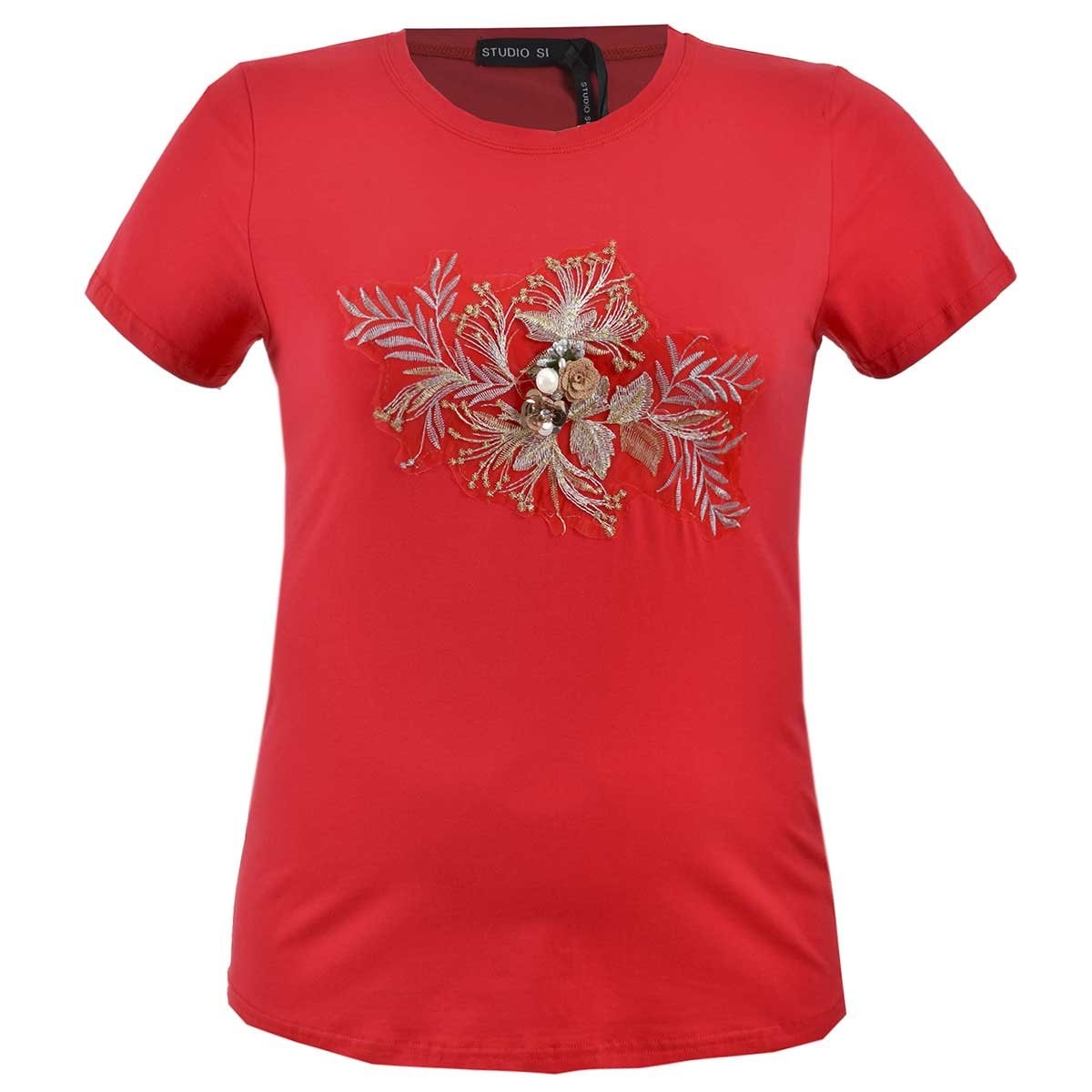Playera para Dama con Aplicación al Frente Studio si