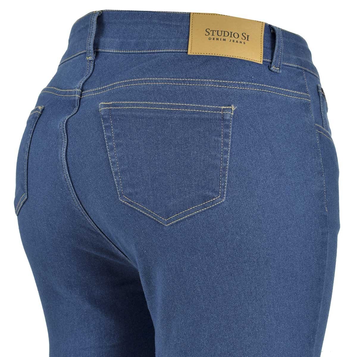 Jeans con Trabas para Cinturón Studio si para Dama