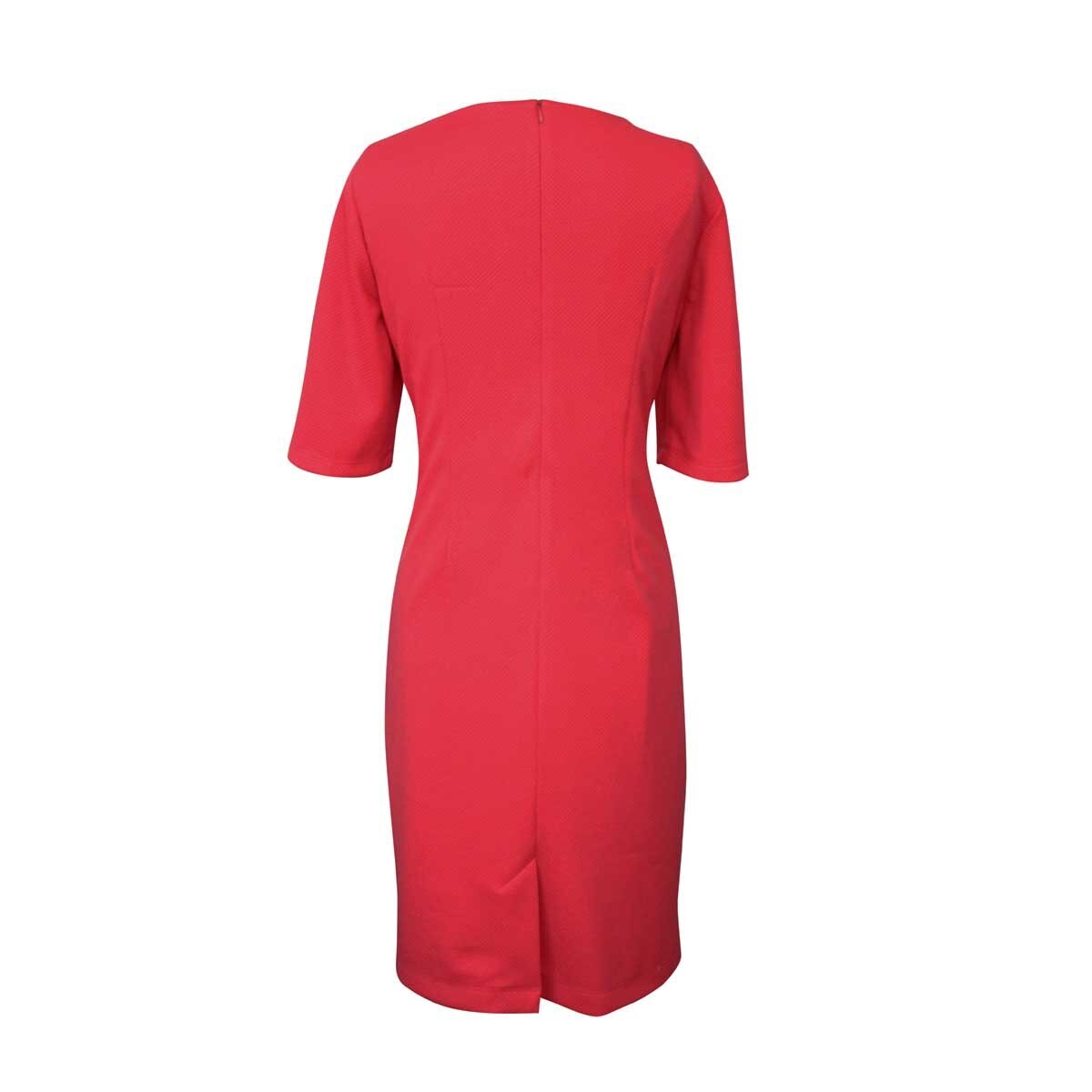 Vestido Liso Manga Corta Mabel para Dama