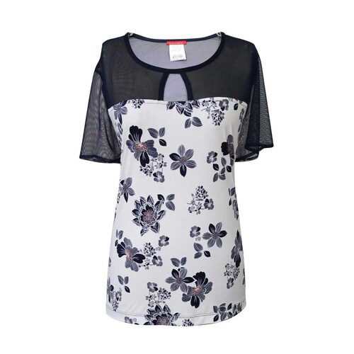 Blusa para Dama Combinada Manga Corta Mabel