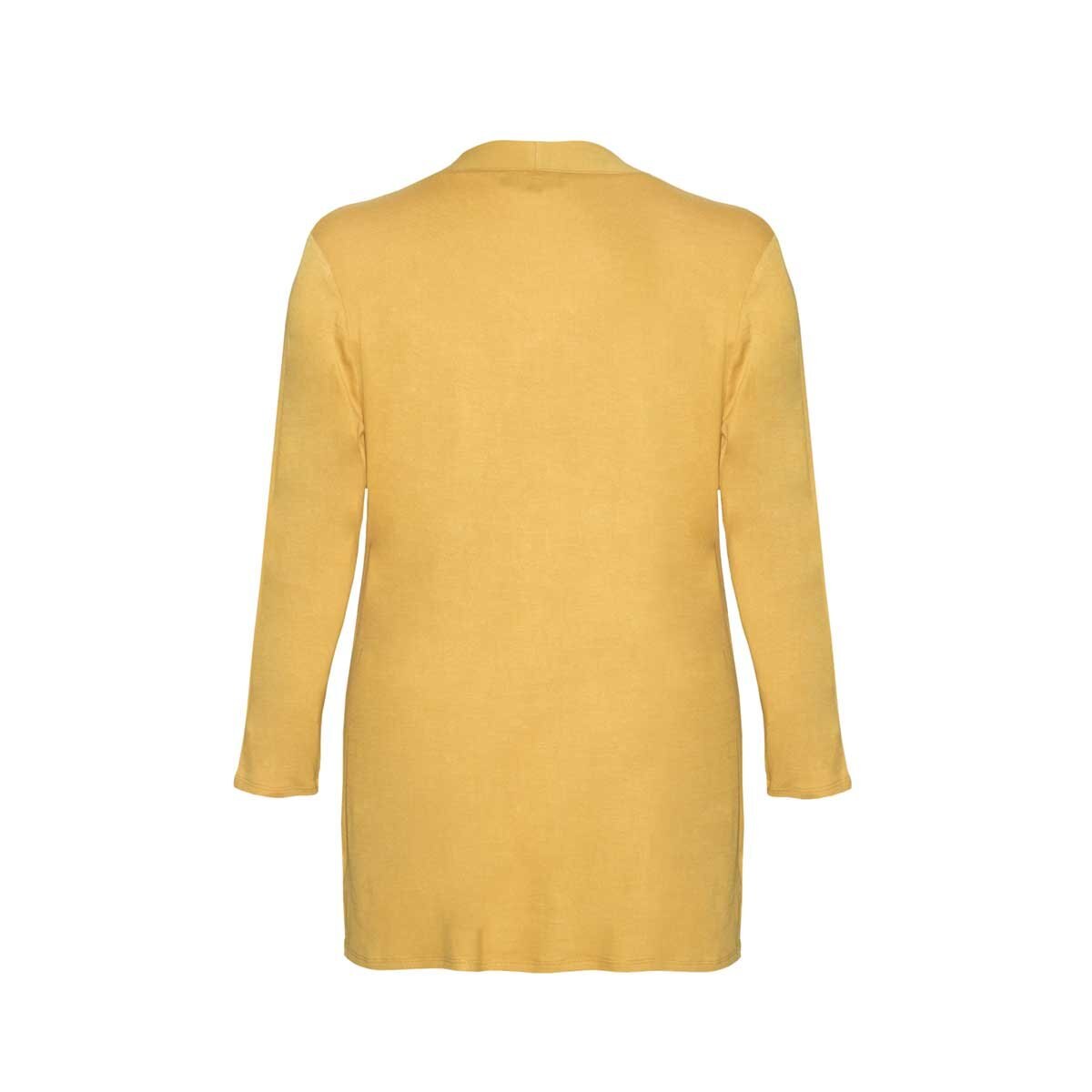 Ensamble Amarillo Manga Larga con Bolsas Yhasbel para Dama