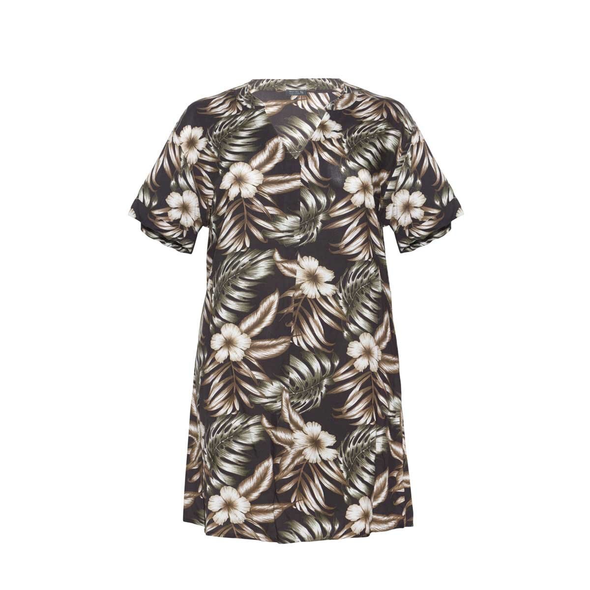 Vestido Escote en V Manga Corta Yhasbel para Dama