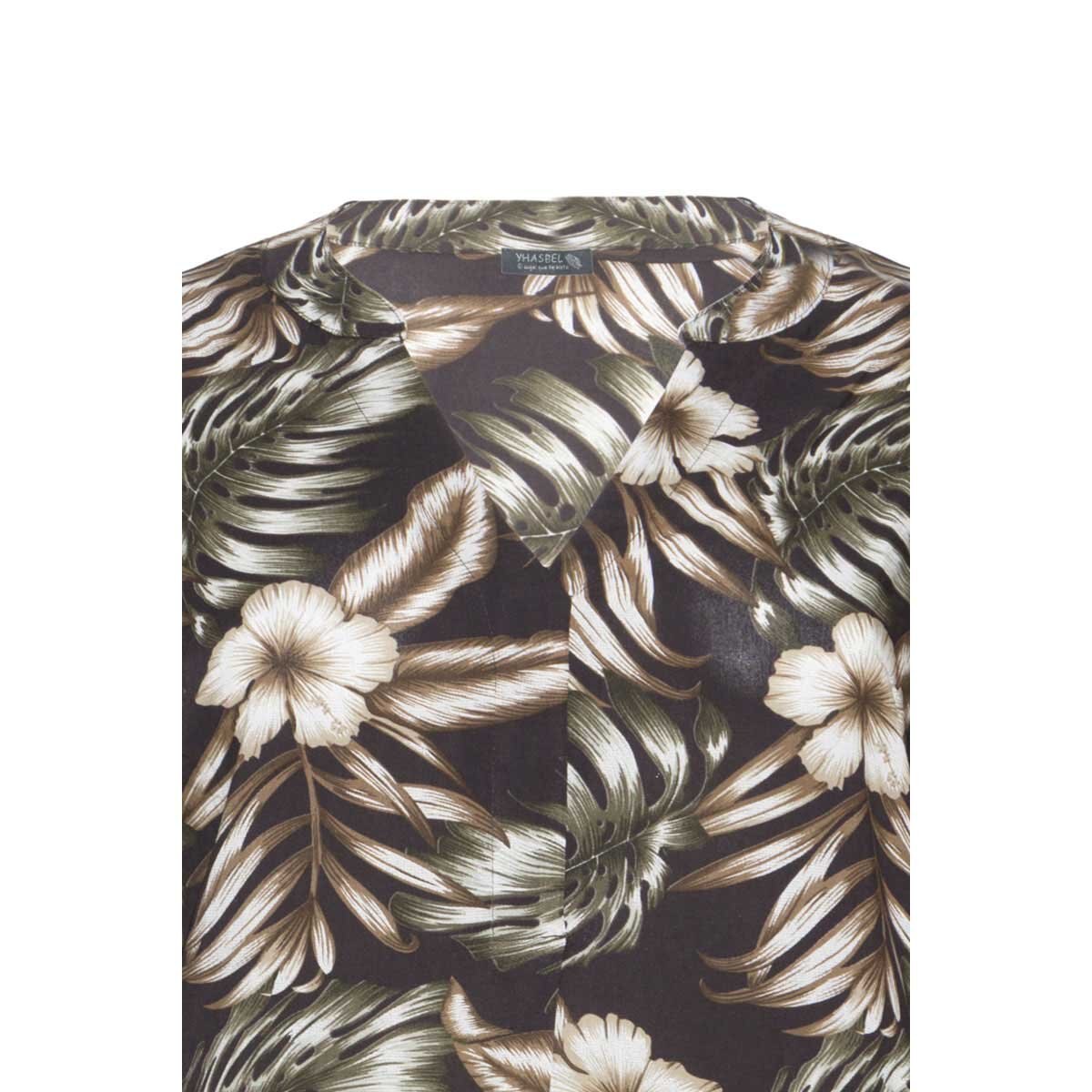 Vestido Escote en V Manga Corta Yhasbel para Dama