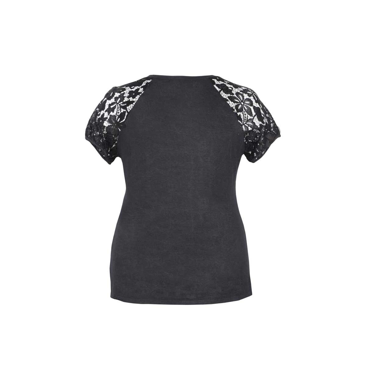 Blusa para Dama Manga Corta en Combinación Yhasbel