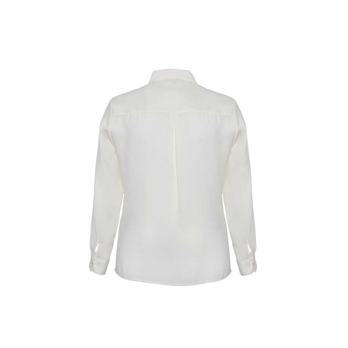 Blusa blanca discount cuello sport mujer