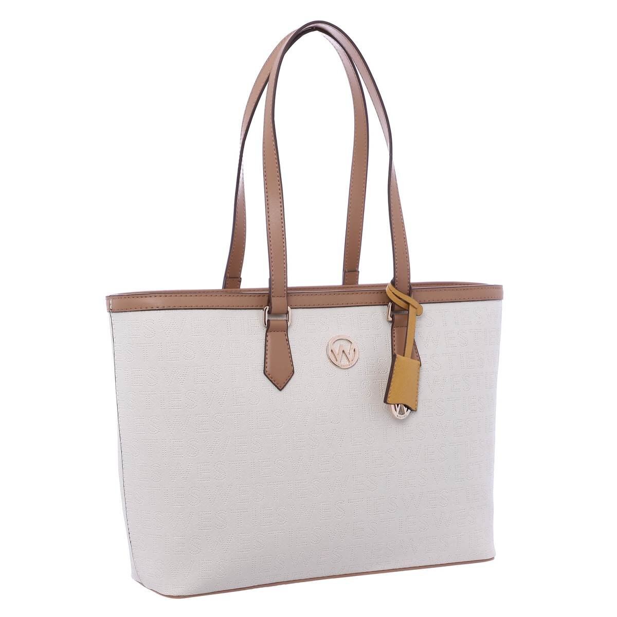 Bolso Tote Beige Combinado Westies