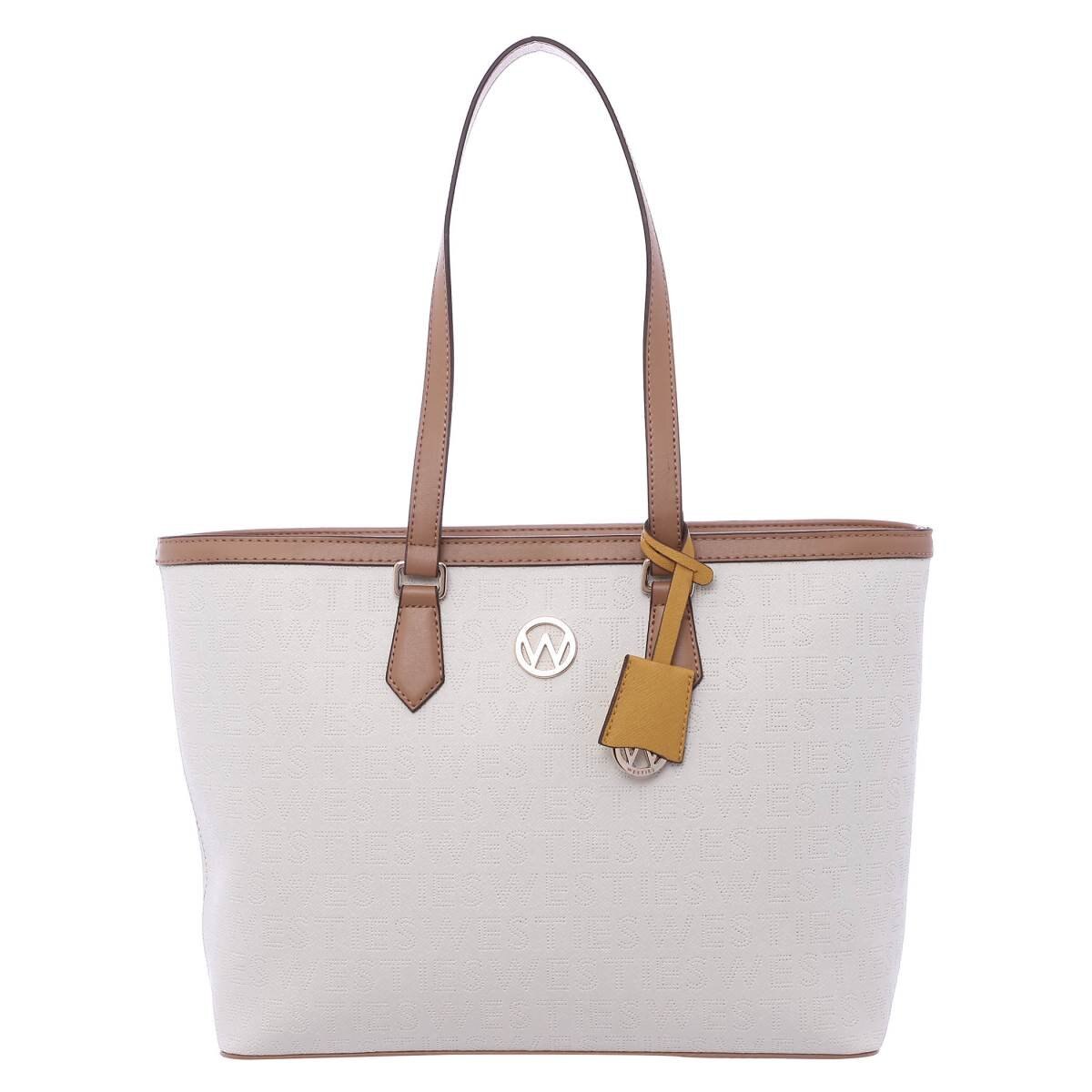 Bolso Tote Beige Combinado Westies
