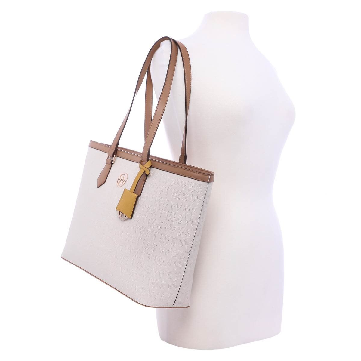 Bolso Tote Beige Combinado Westies
