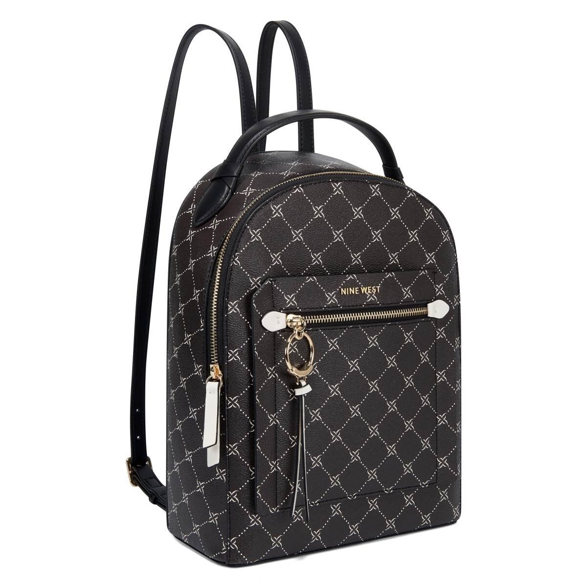 Backpack Negro con Blanco Nine West