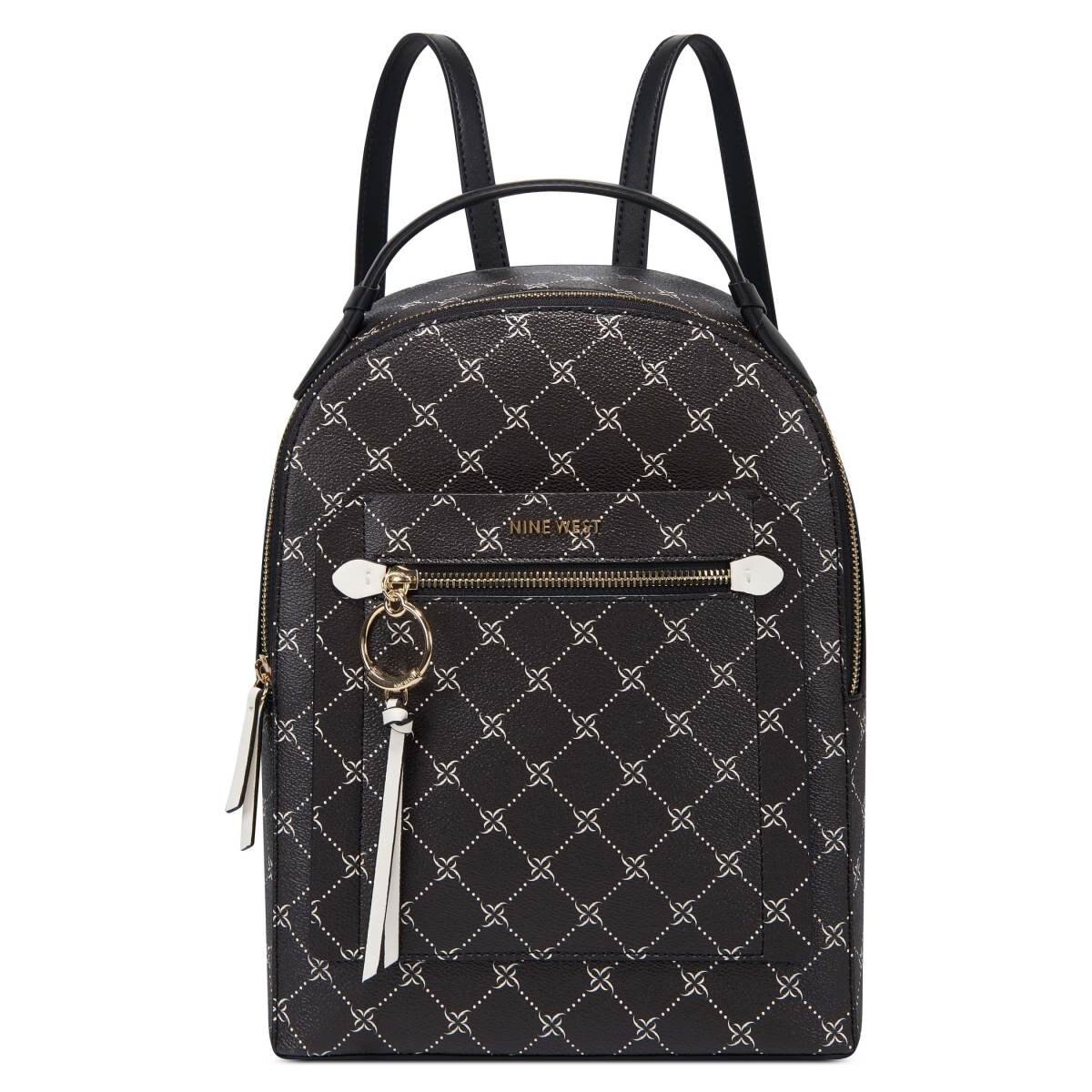 Backpack Negro con Blanco Nine West