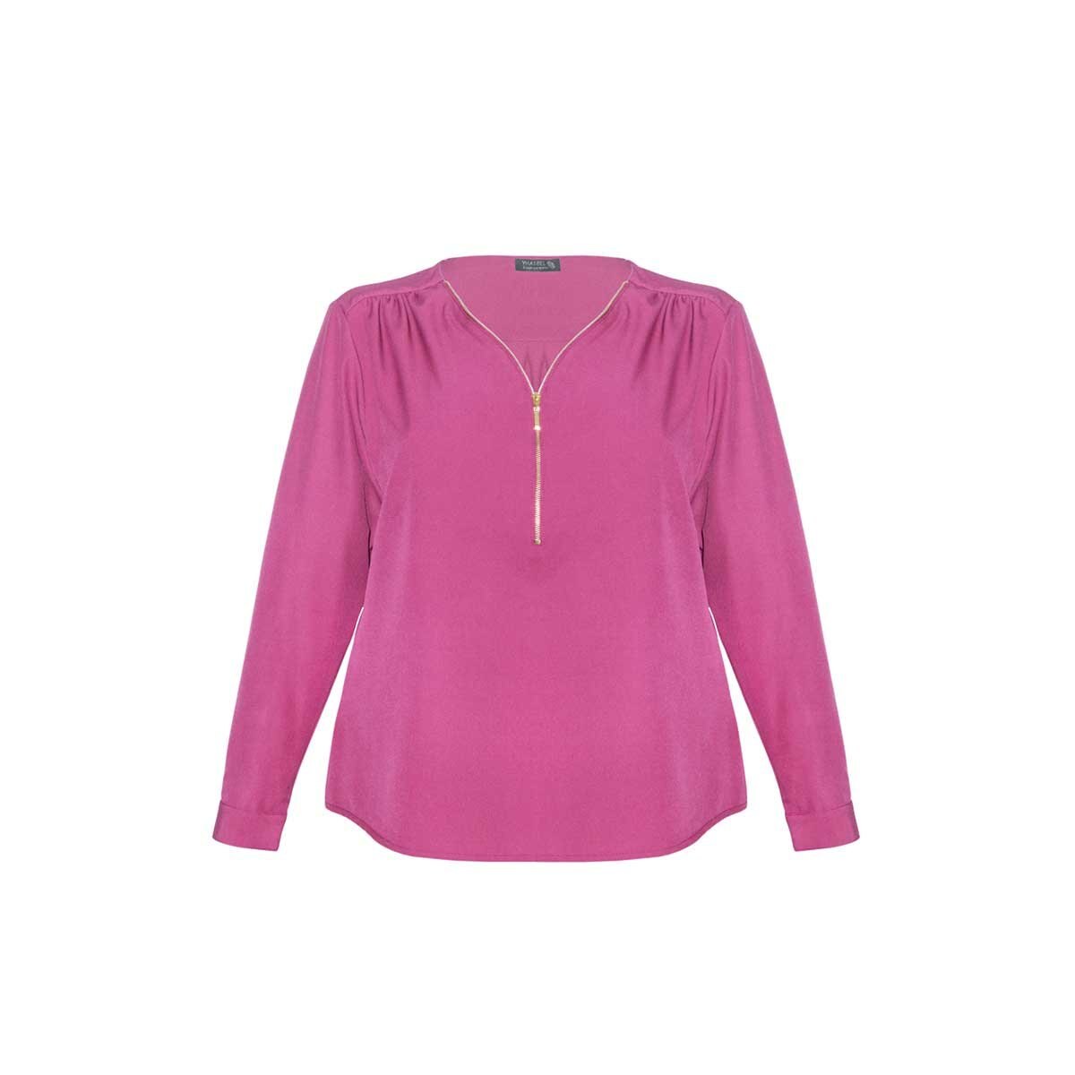 Blusa para Dama Escote V Cierre Yhasbel