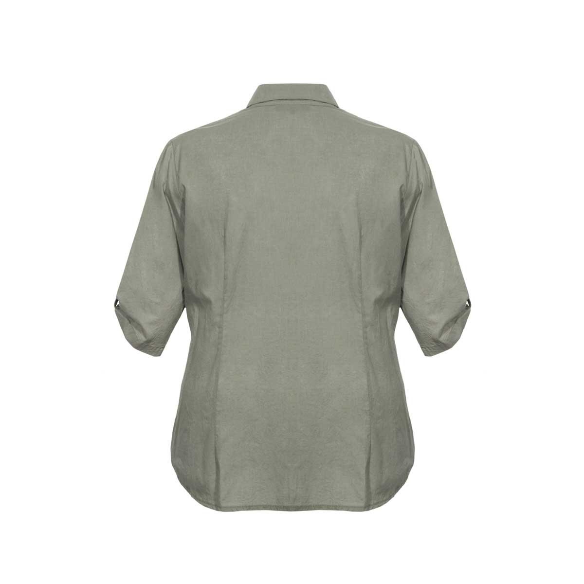 Blusa Manga 3/4 Alforzas en Escote Yhasbel