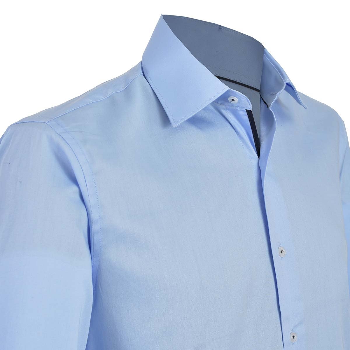 Camisa de Vestir Azul Claro Carlo Corinto Slim Fit