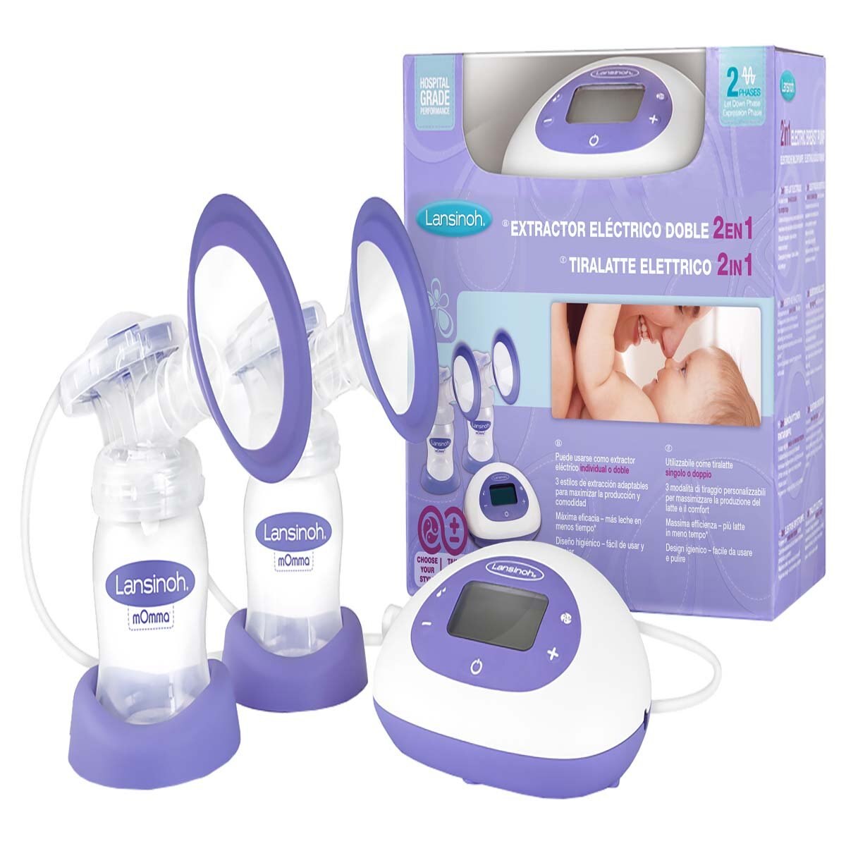 Extractor Doble de Leche Materna Lansinoh
