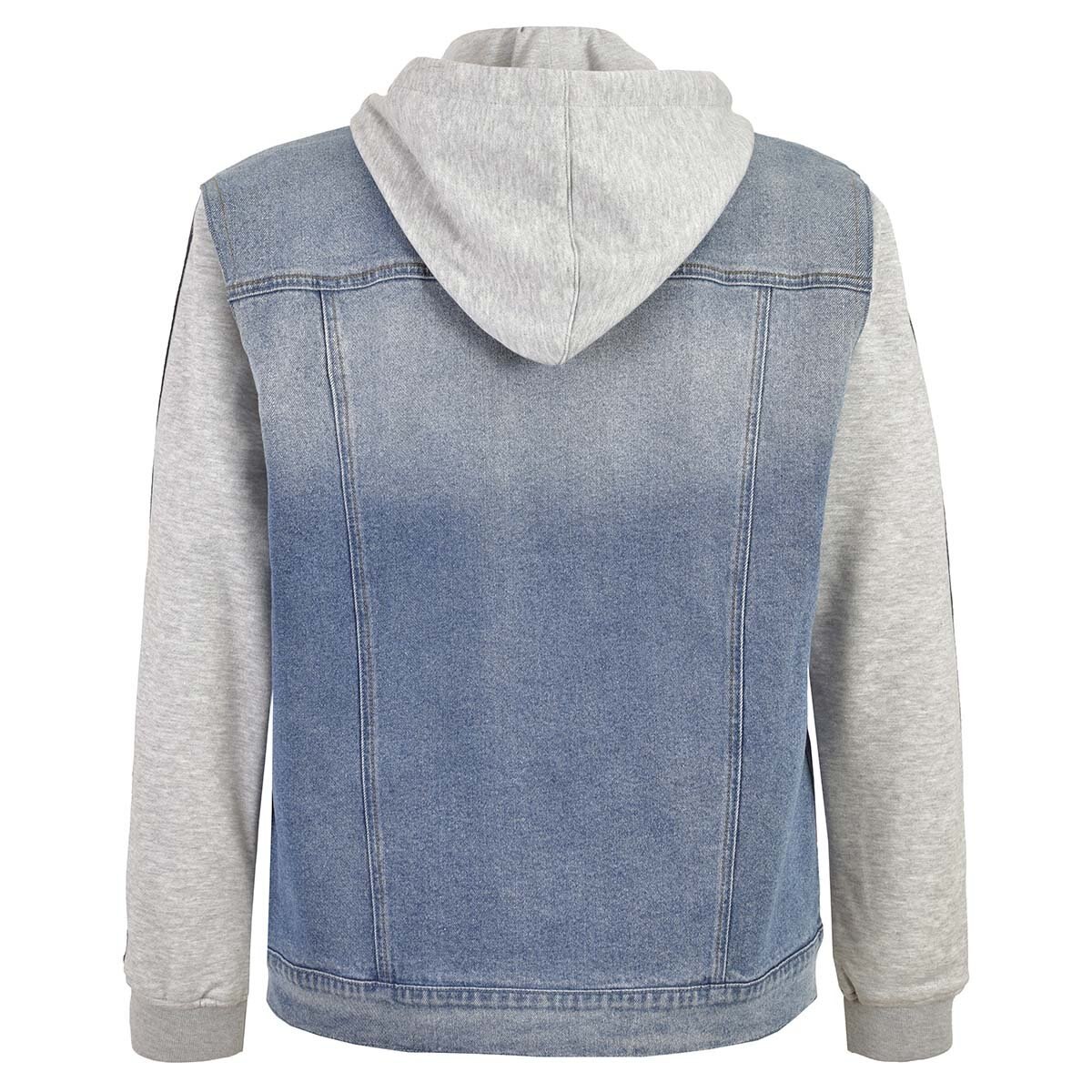 Chamarra de Mezclilla con Mangas Y Gorro de Felpa Jeanious para Caballero
