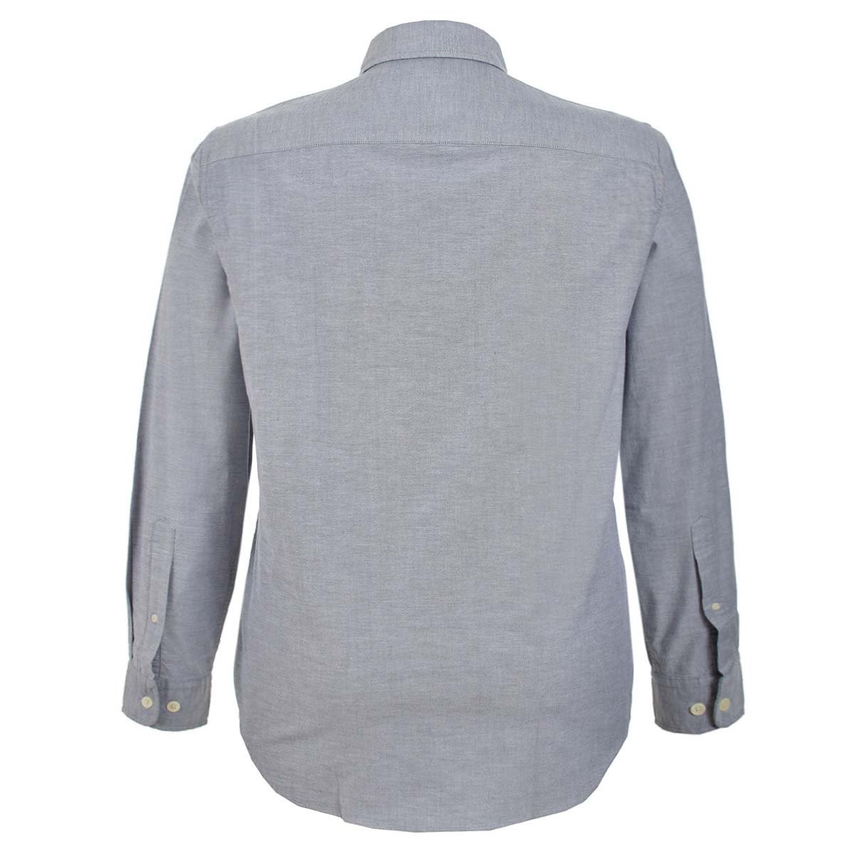 Camisa Gris Lisa Manga Larga Jeanious Plus para Caballero