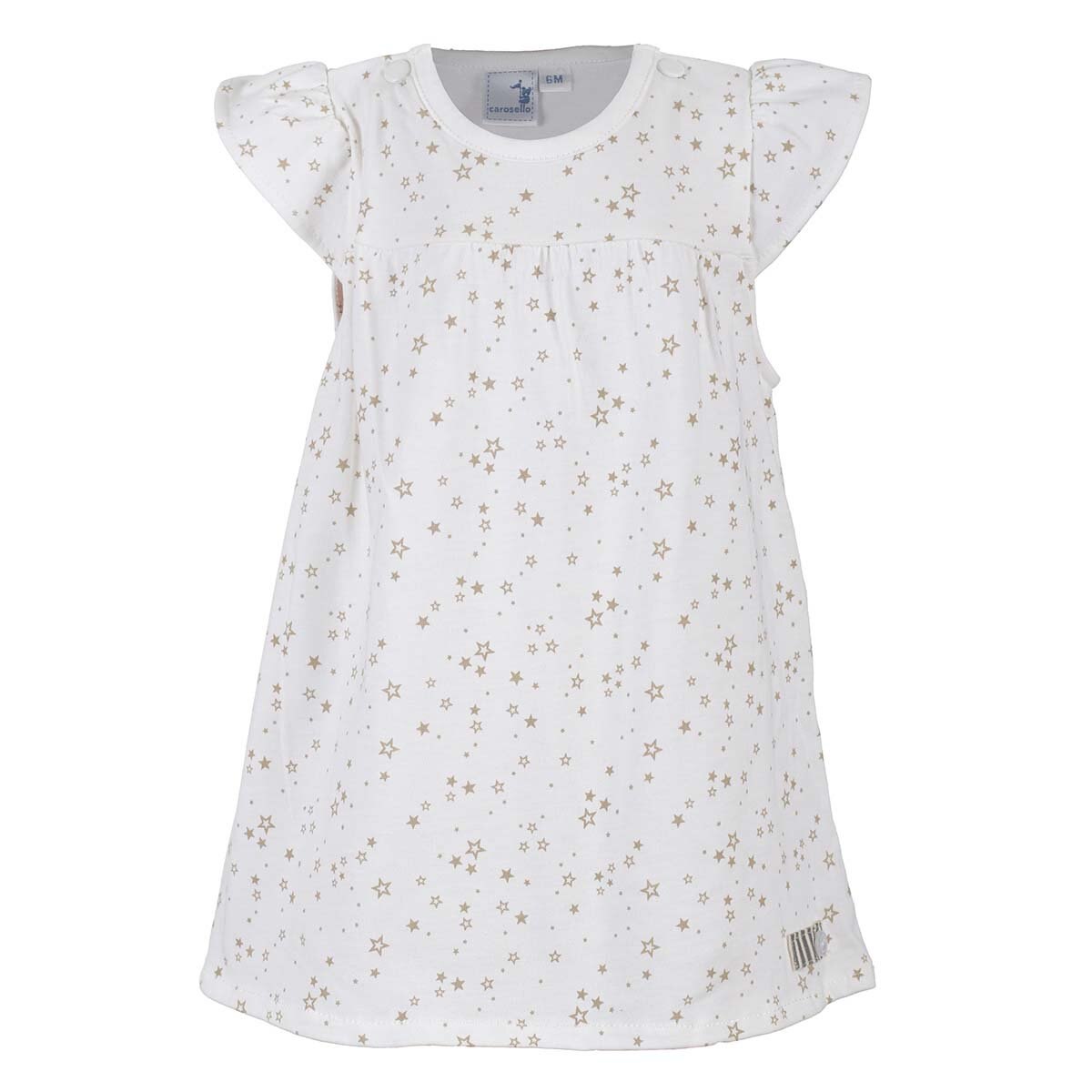 Vestido Hueso Estampado Carosello para Bebé