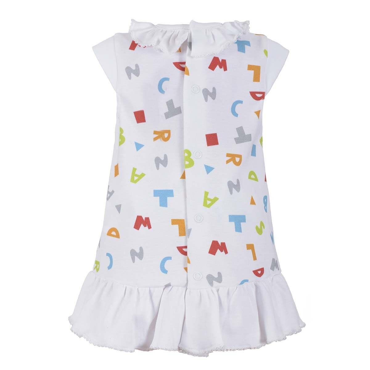 Vestido con Calzón Estampado de Letras Carosello para Bebé