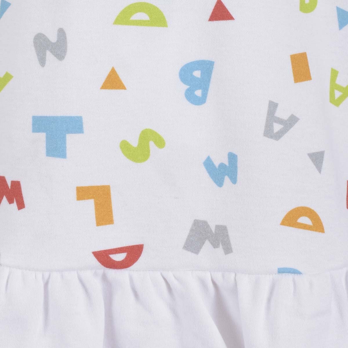 Vestido con Calzón Estampado de Letras Carosello para Bebé