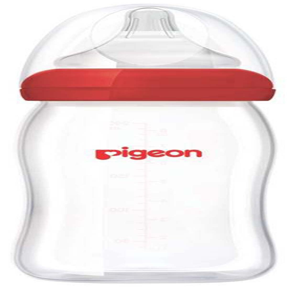 Biberón Peristáltico Plus 8 Oz. Boca Ancha Rojo Pigeon