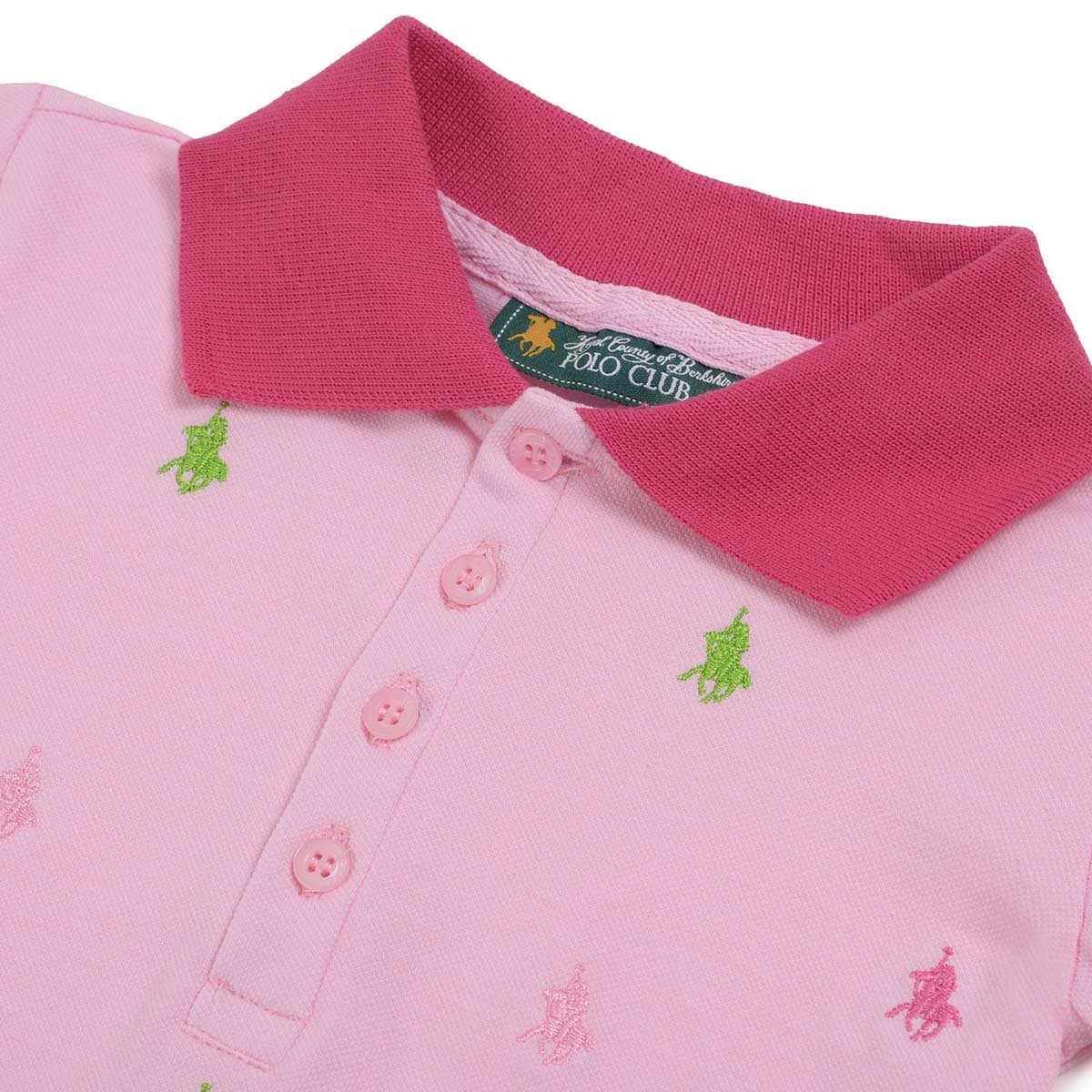 playera polo rosa