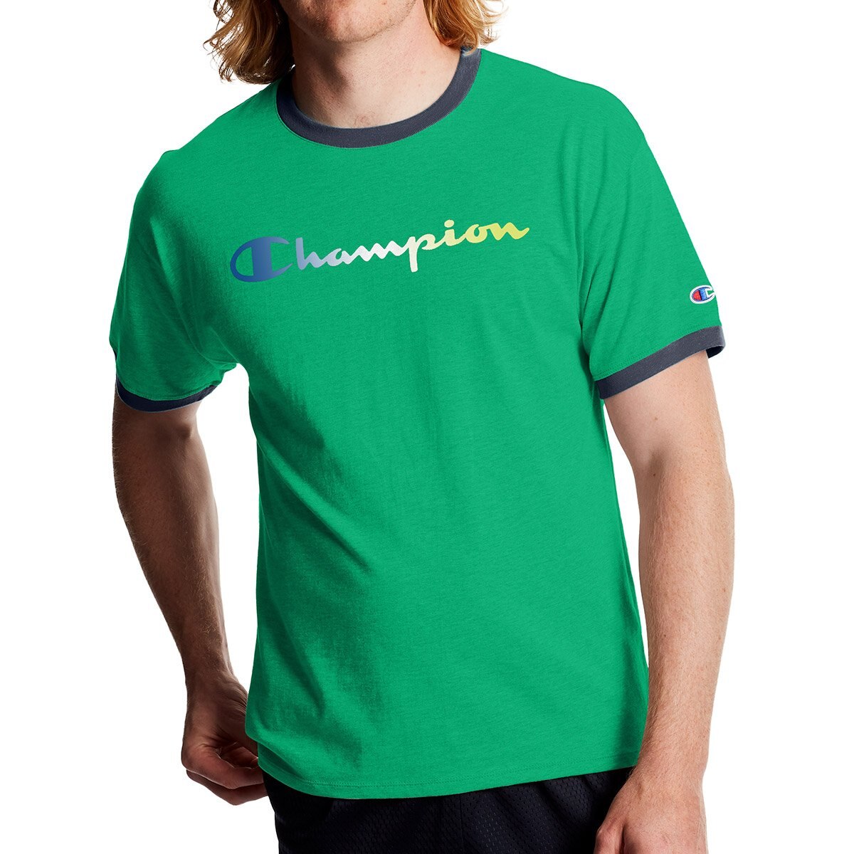 Playera Verde Champion - Caballero