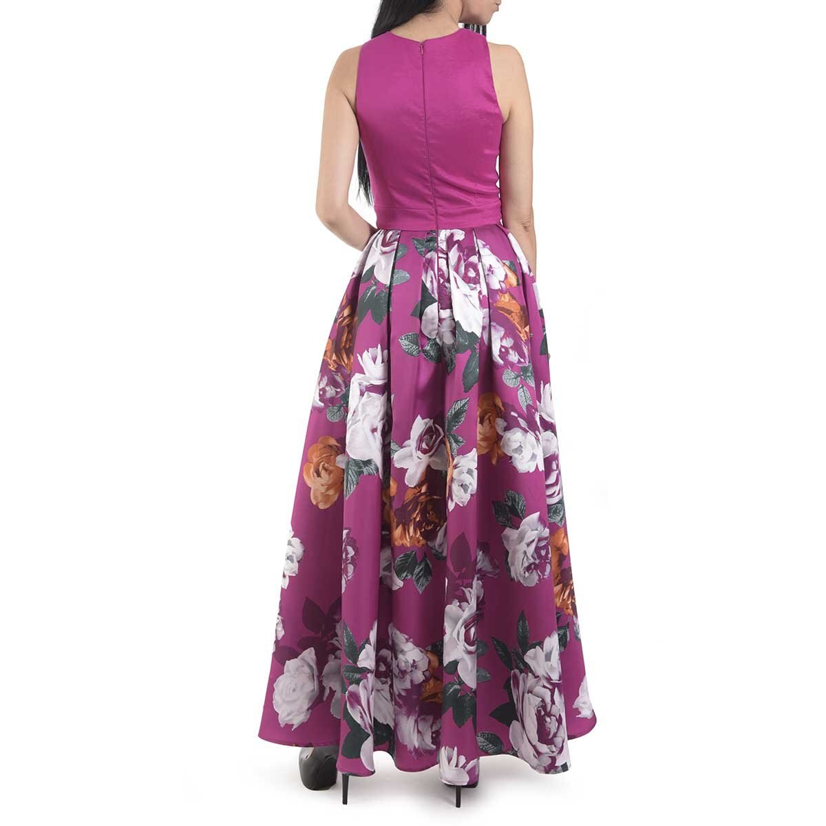 Vestido Largo Falda Estampada Nikki Italy