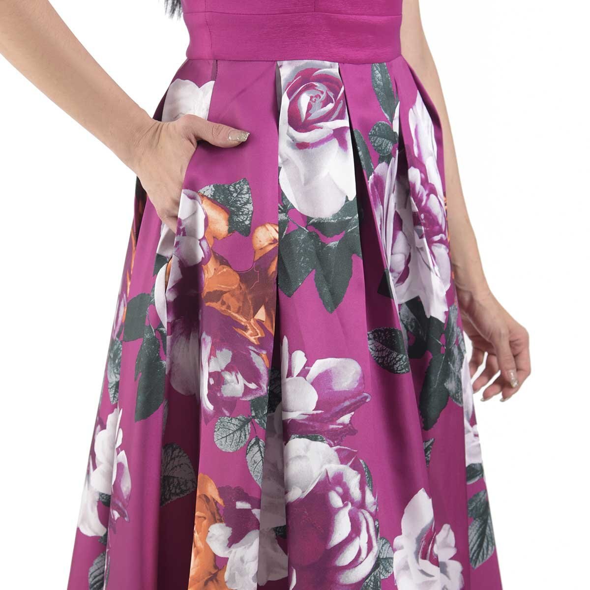 Vestido Largo Falda Estampada Nikki Italy