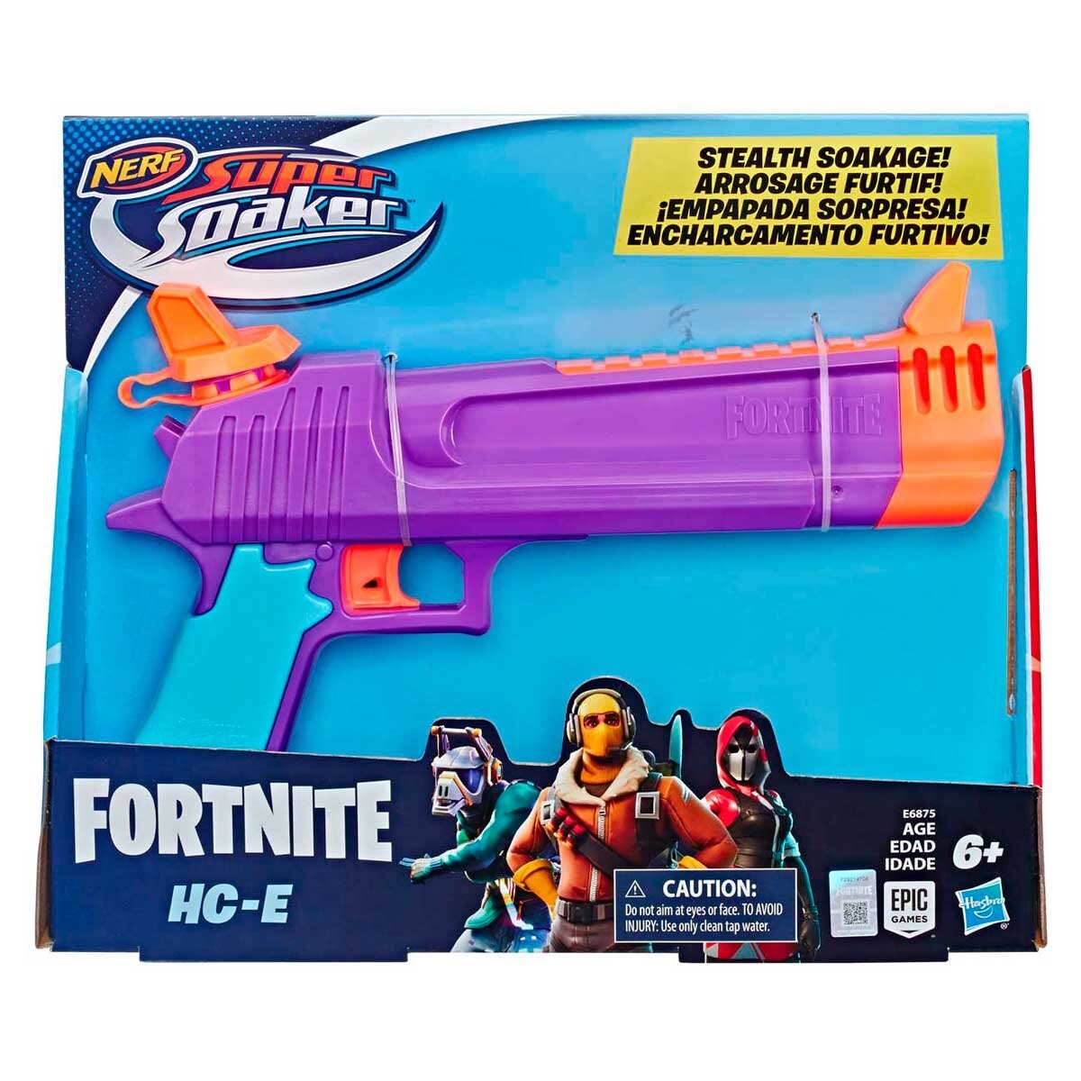 Lanzador de Agua Fornite Super Soaker Fortnite Hc- e