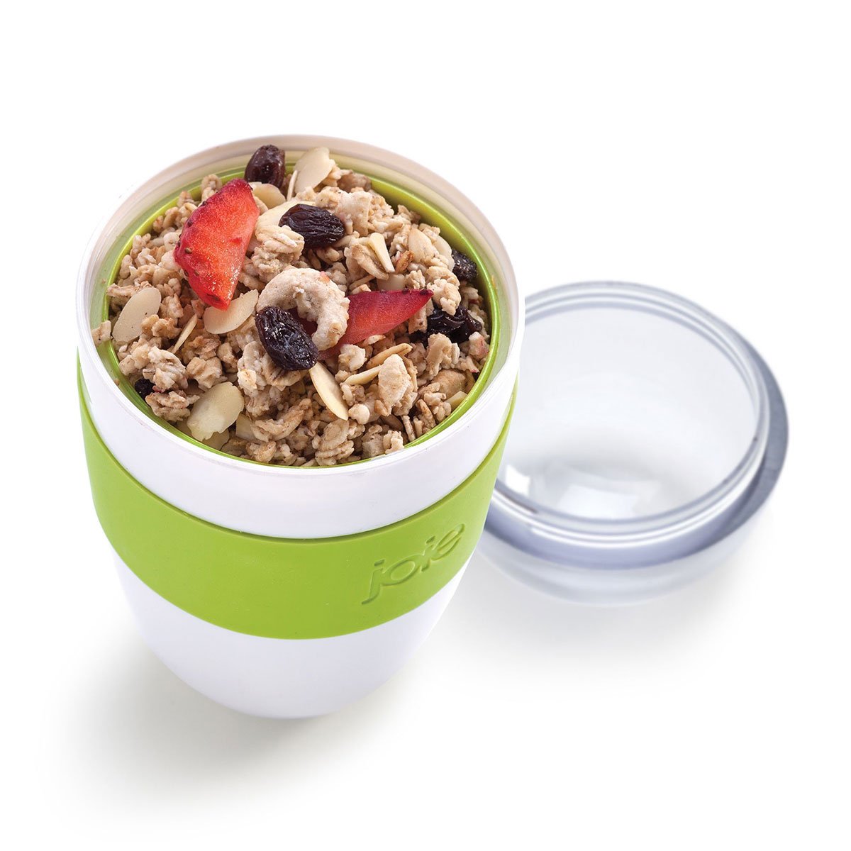 Vaso Ovalado con Cuchara para Yogurth Joie