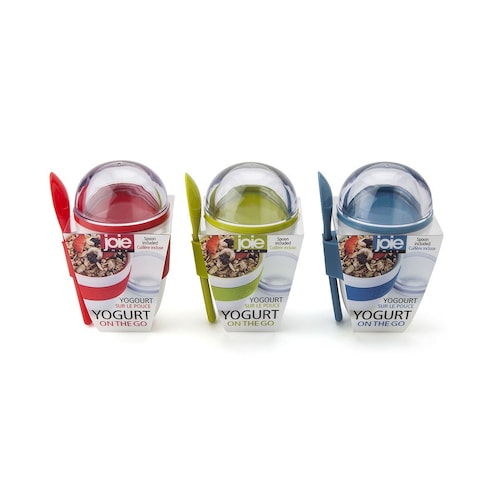 Vaso Ovalado con Cuchara para Yogurth Joie