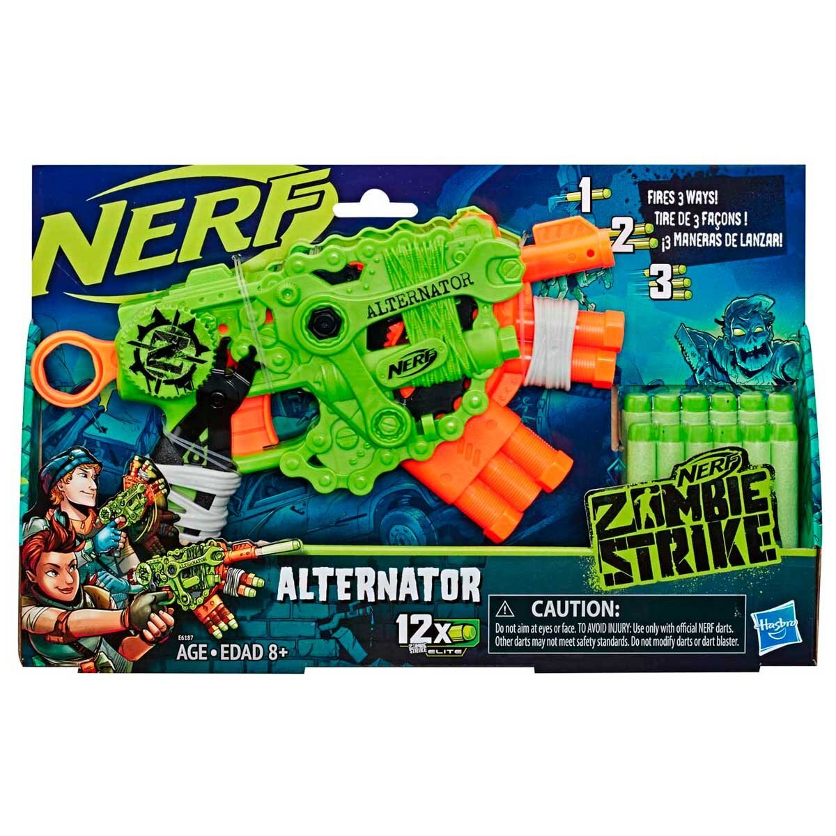 Nerf Lanzador de Dardos Zombie Alternator