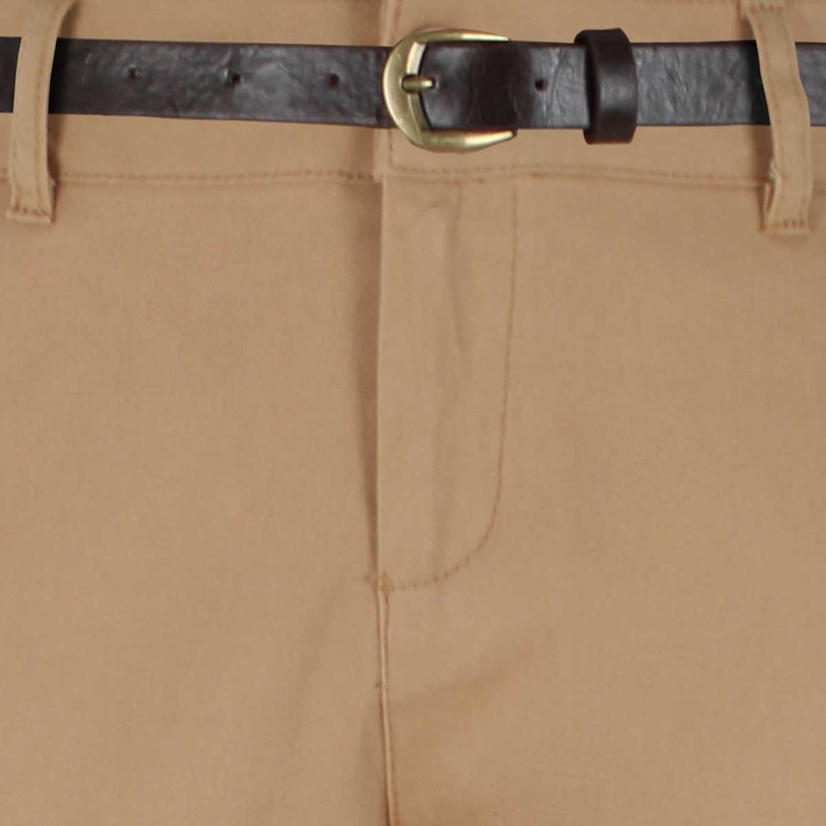 Pantalón Corte Skinny con Valenciana Y Cinturón Elle para Dama