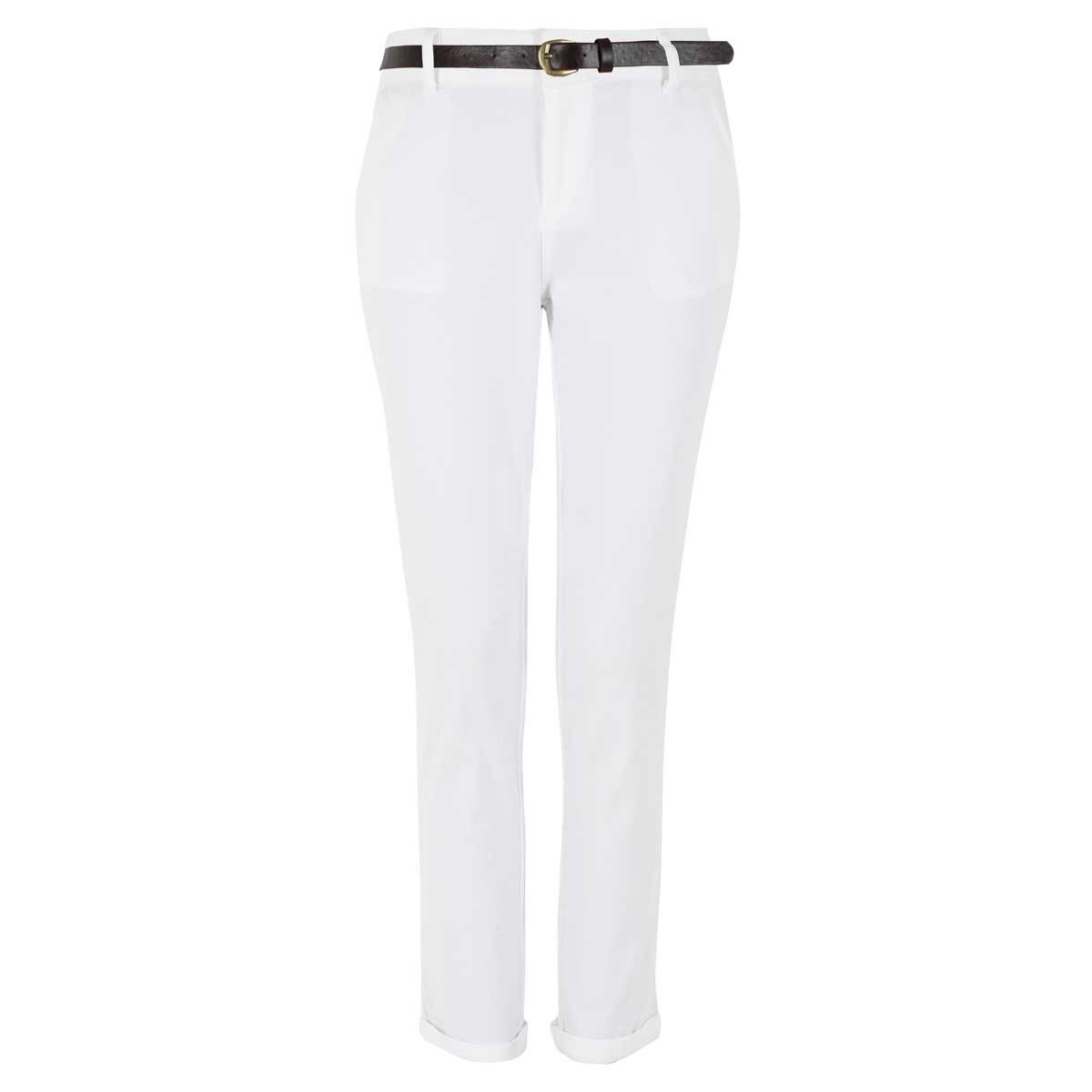 Pantalón Corte Skinny con Valenciana Y Cinturón Elle para Dama