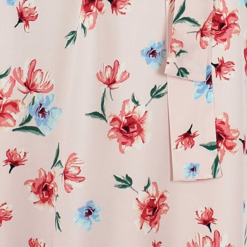 Vestido Hombros Descubiertos Estampado Floral Basel para Mujer