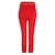 Pantalón Rojo Corte Skinny con Cinturón de Cadena Just By Basel para Dama