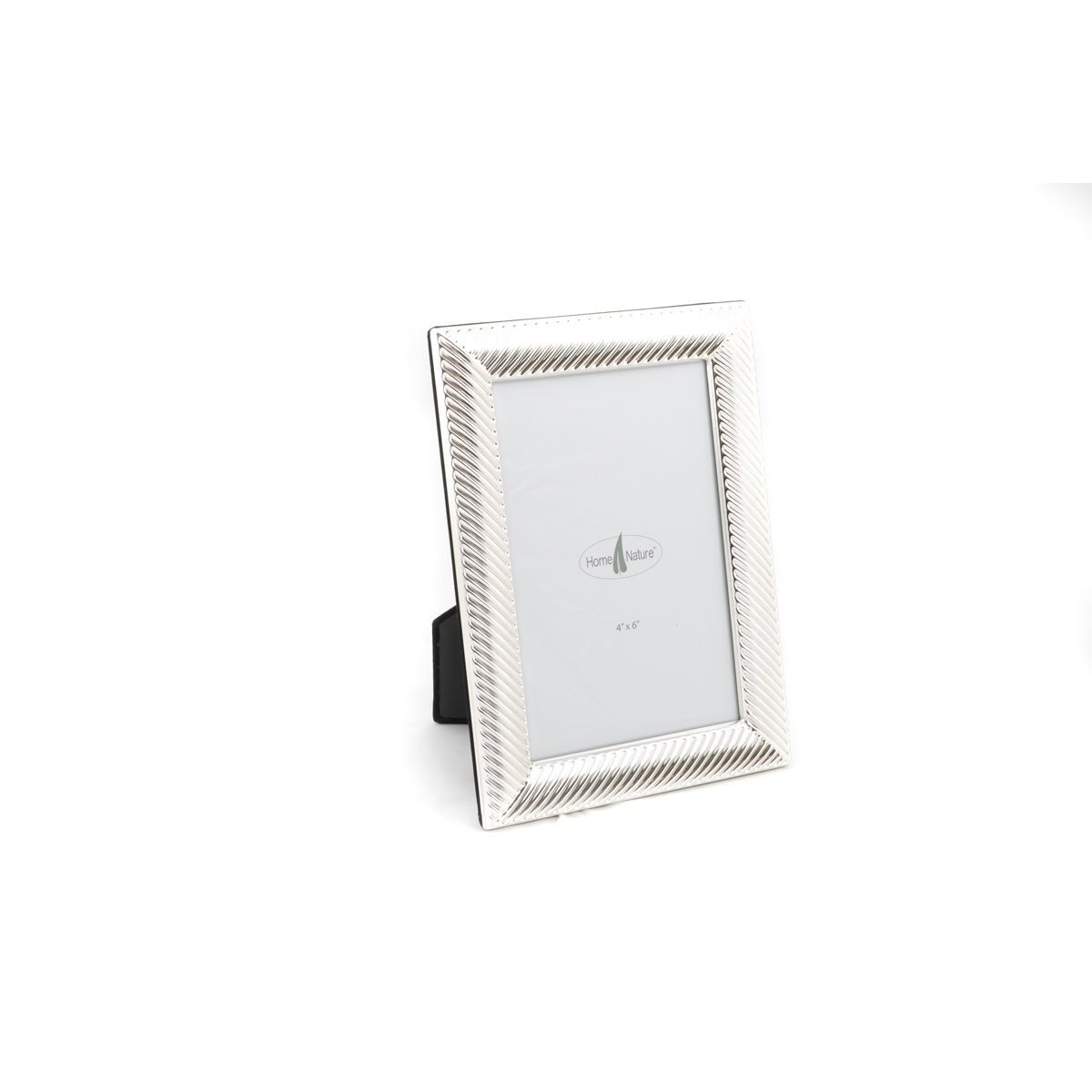 Home Nature Portarretro de Metal Brillante 4*6