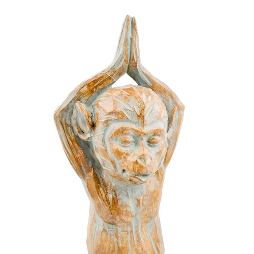 Home Nature Figura Decorativa Mono Yoga Manos Arriba