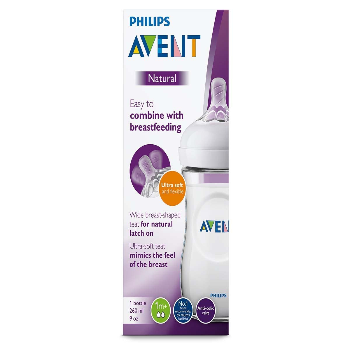 Biberón Avent Natural 9Oz 260Ml