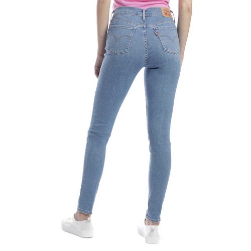 Jeans Azul Skinny Cintura Media Levi\'s para Dama