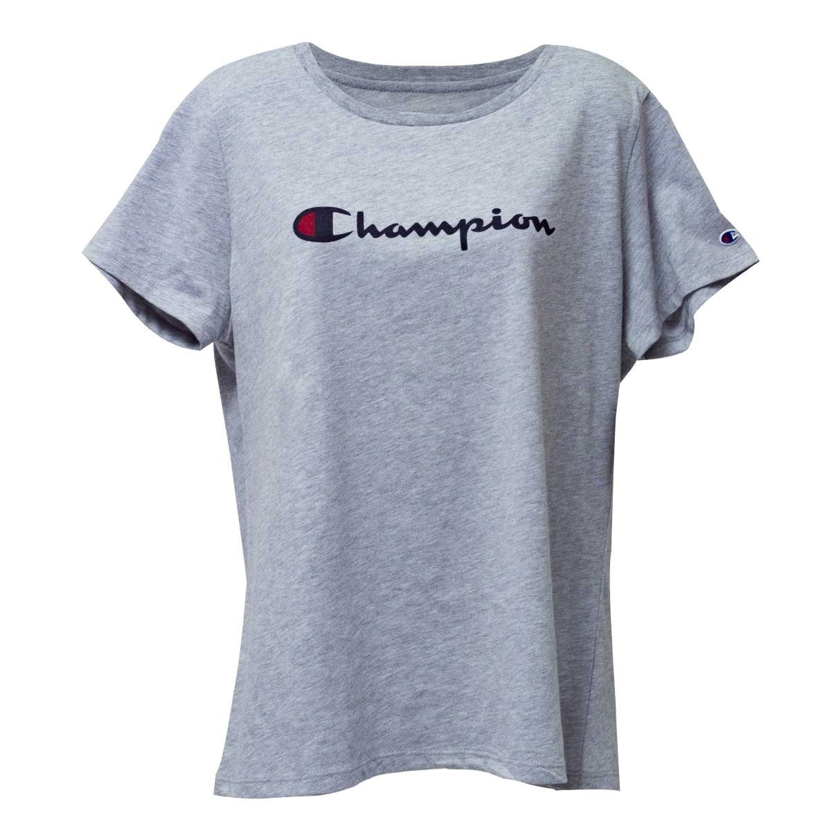 Playera Manga Corta Gris Claro Champion - Dama